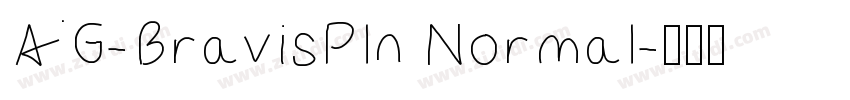 AG-BravisPln Normal字体转换